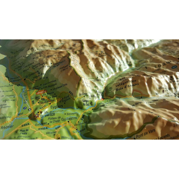 Carte régionale 3Dmap Queyras-Ubaye