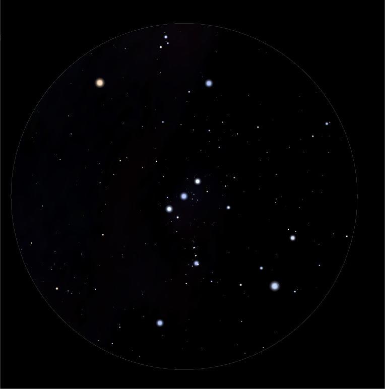 Sternbild Orion Sternfeldglas