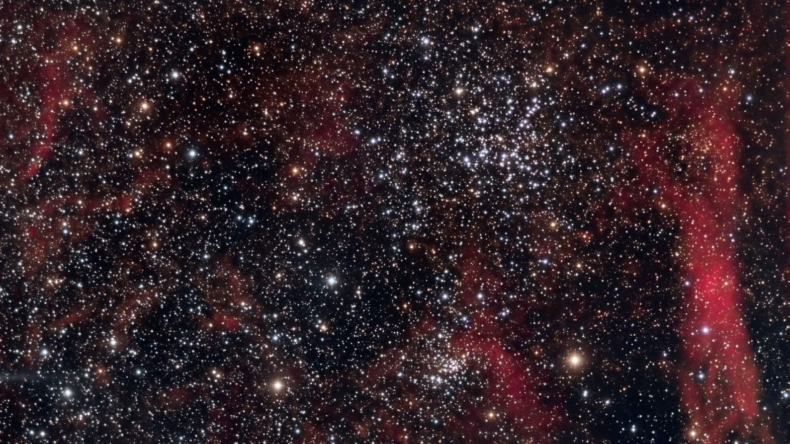 M38 mit dem benachbarten NGC 1907. Bernd Weinzierl