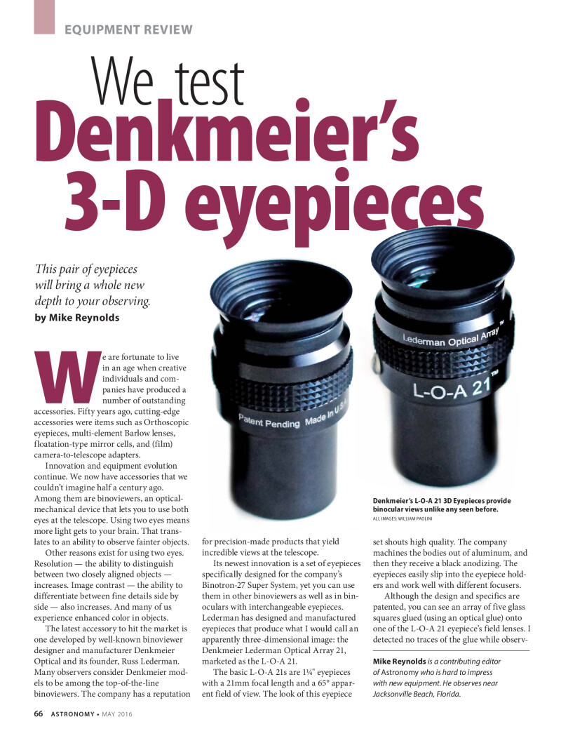 Oculaires Denkmeyer 3D