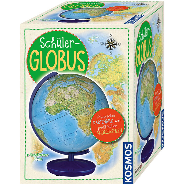 Globe pour enfants Kosmos Verlag Schülerglobus physisch 26cm
