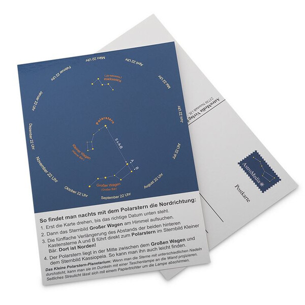 AstroMedia Sternkarte Polarsternfinder Postkarte