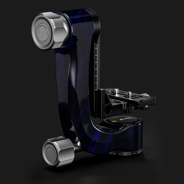 Leofoto 2-Wege-Neiger PG-3 Carbon-Gimbal blue