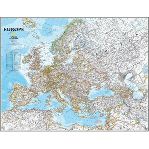 National Geographic Kontinentkarte Europa politisch (117 x 91 cm)