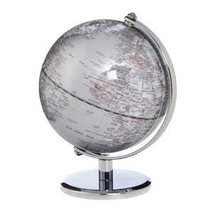 Globe TROIKA Gagarin argenté 13cm