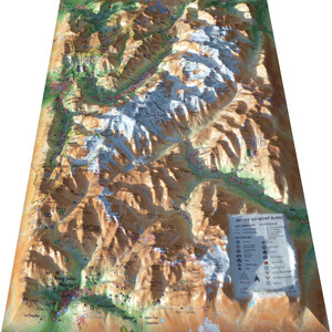 3Dmap Regional-Karte Massif du Mont Blanc (41 cm x 61 cm)