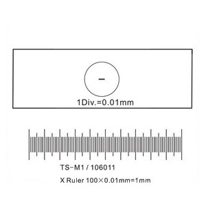 ToupTek Objektmikrometer, Linien (X) 1mm/100 Div.x0.01mm