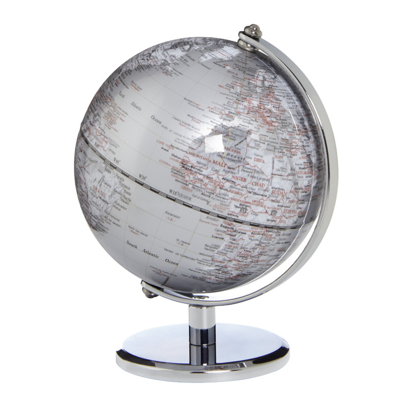 TROIKA Globus Gagarin Silver 13cm
