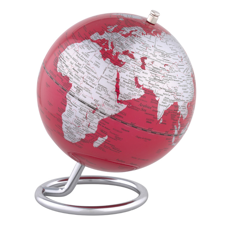 TROIKA Mini-Globus Galilei Red 13cm