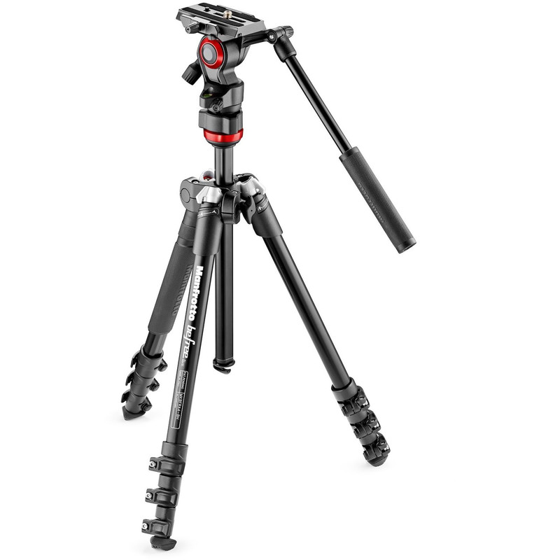 Manfrotto Aluminium-Dreibeinstativ MVKBFR-LIVE Befree Live mit Videoneiger