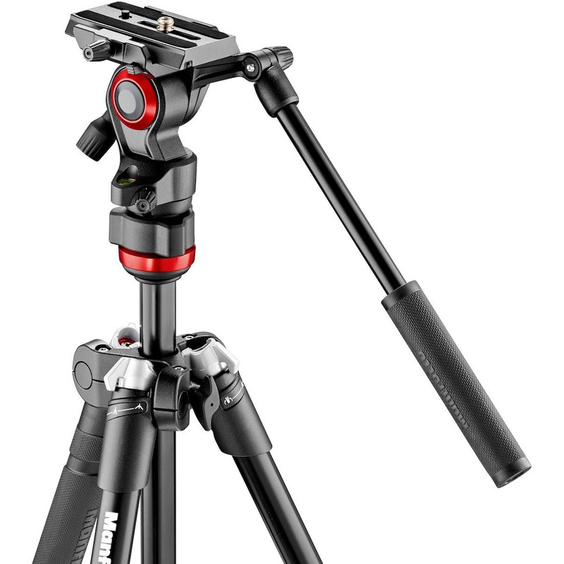 Manfrotto Aluminium-Dreibeinstativ MVKBFR-LIVE Befree Live mit Videoneiger