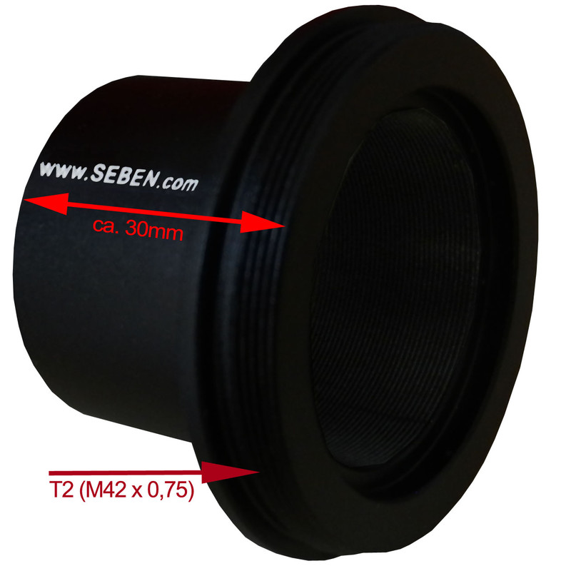 Seben T2 appareil photo reflex télescope adaptateur 1,25" 31,7mm DKA3
