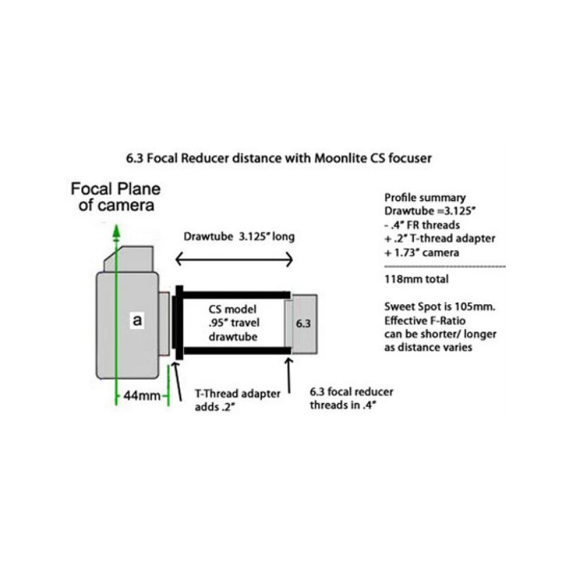 MoonLite Okularauszug SCT Focuser 2" CS Model