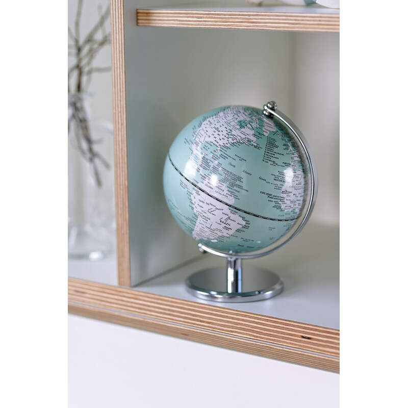 TROIKA Mini-Globus Gagarin Pastel Turquoise 13cm