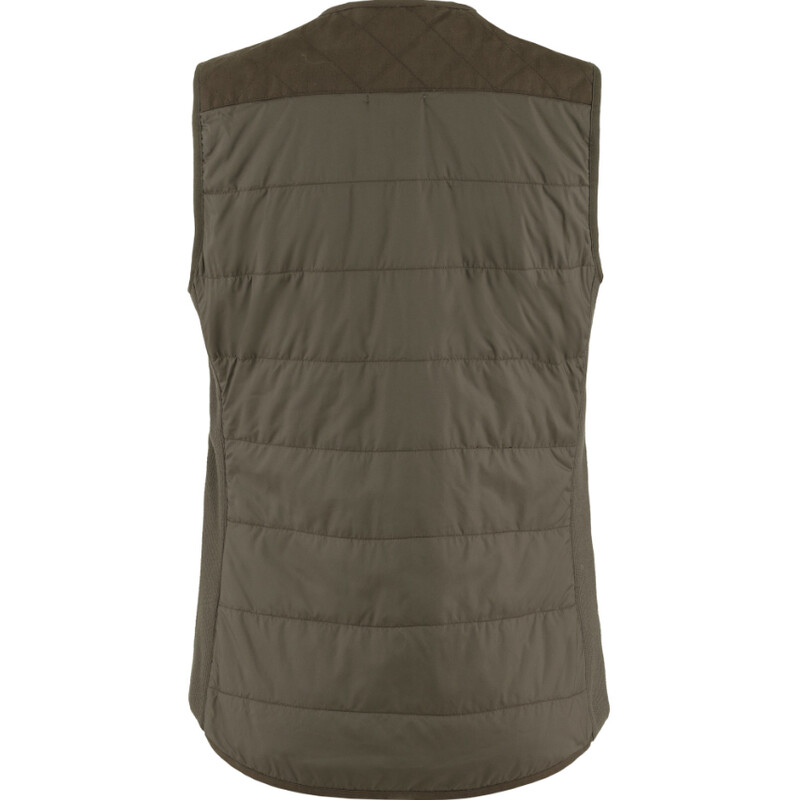 Fjällräven Forest Wool Padded Vest W, 633 Dark Olive, S