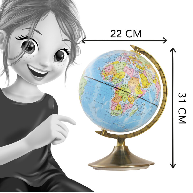 Globe pour enfants Buki Tag und Nacht Globus 21cm
