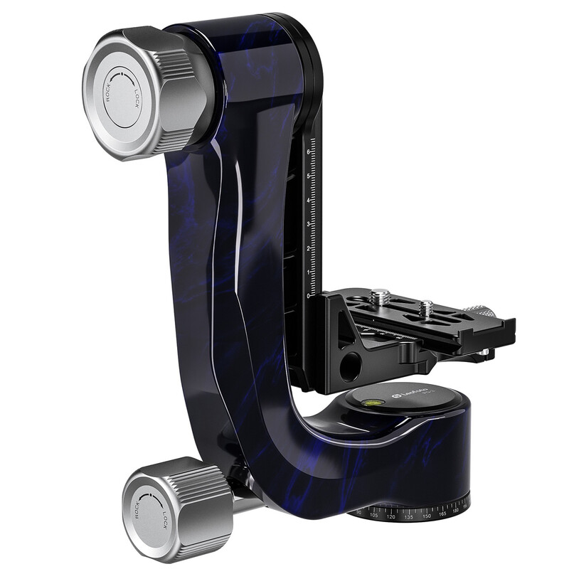 Leofoto 2-Wege-Neiger PG-3 Carbon-Gimbal blue