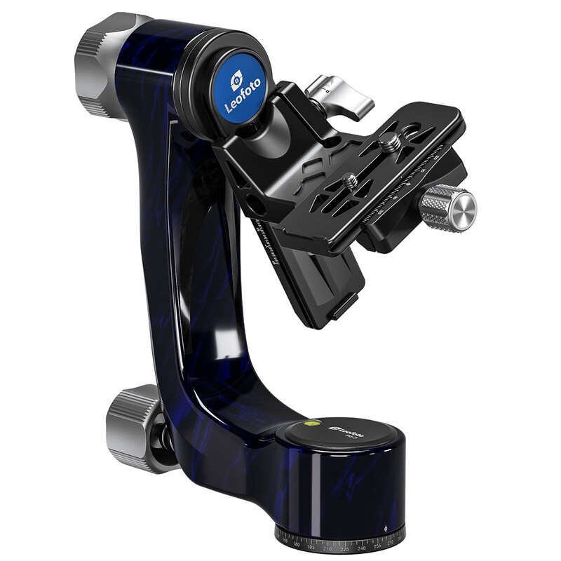 Leofoto 2-Wege-Neiger PG-3 Carbon-Gimbal blue