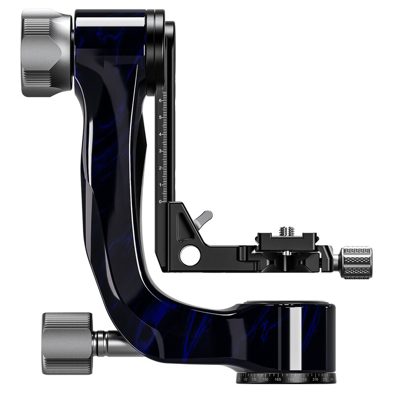 Leofoto 2-Wege-Neiger PG-3 Carbon-Gimbal blue